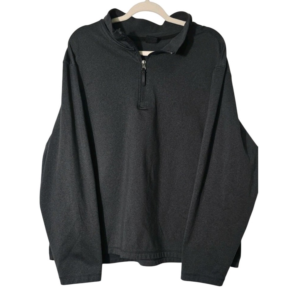 32 Degrees Heat Men Pullover Jacket‎ Sweatshirt Size XXL Gray 1/4 Zip